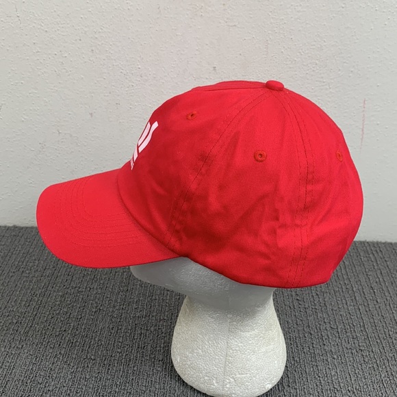 Lansing Baseball Hat Unisex OSFA Red Adjustable Strapback Hit Wear - Picture 6 of 13